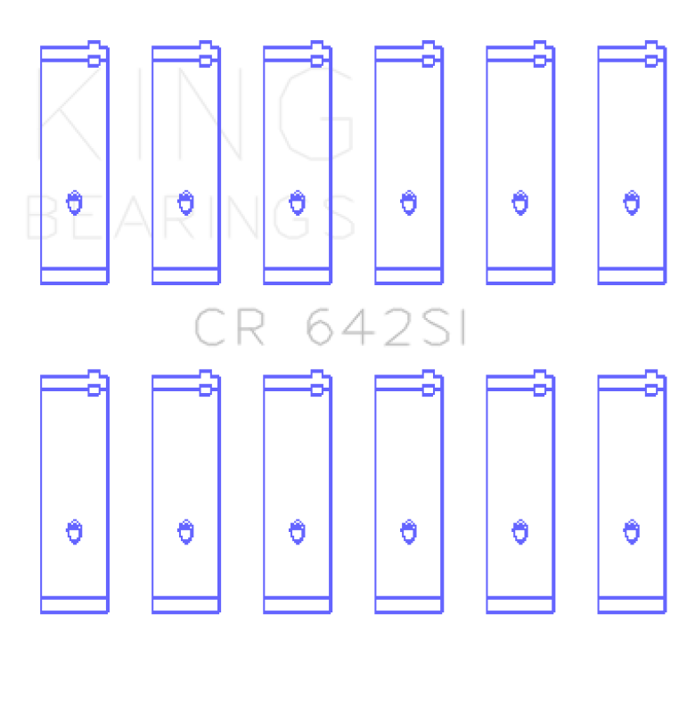 King Engine Bearings Connecting Rod Bearing Set, For FORD V6 177CI 2.8L, 245CI 4.0L