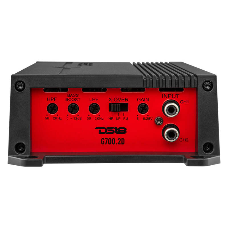 DS18 G700.2D 2-Channel Car Amplifier - 180W RMS per Channel, Fits Most Vehicles