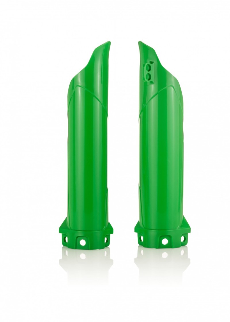 Acerbis Kawasaki KX85/ KX100/ KX112 Lower Fork Cover Set - Green (Part #2374060006)