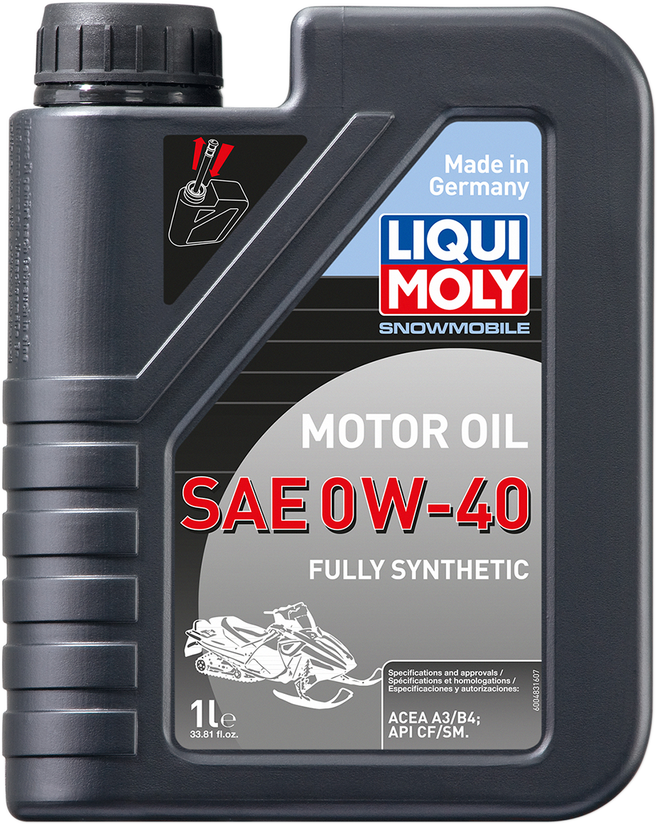 LIQUI MOLY Snowmobile Synthetic Oil - 0W-40 - 1 Liter 20148