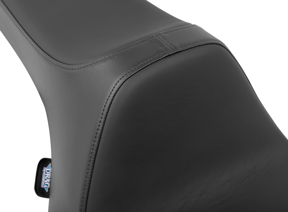 Drag Specialties Seats Predator III Seat - Smooth Black Solar Leather for Harley FLT/FLH 2023-2024 (Part# 4686E)