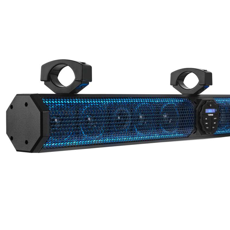DS18 SB37BTXRGB 37-Inch Marine-Grade Bluetooth Soundbar with RGB Lighting and 200W RMS for Powersports Vehicles