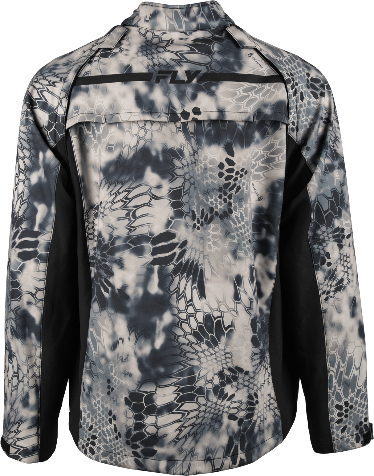 Fly Racing Patrol Kryptek Jacket Grey/Black Medium – Versatile Motorcycle Outerwear with Reflective Features and Adjustable Fit