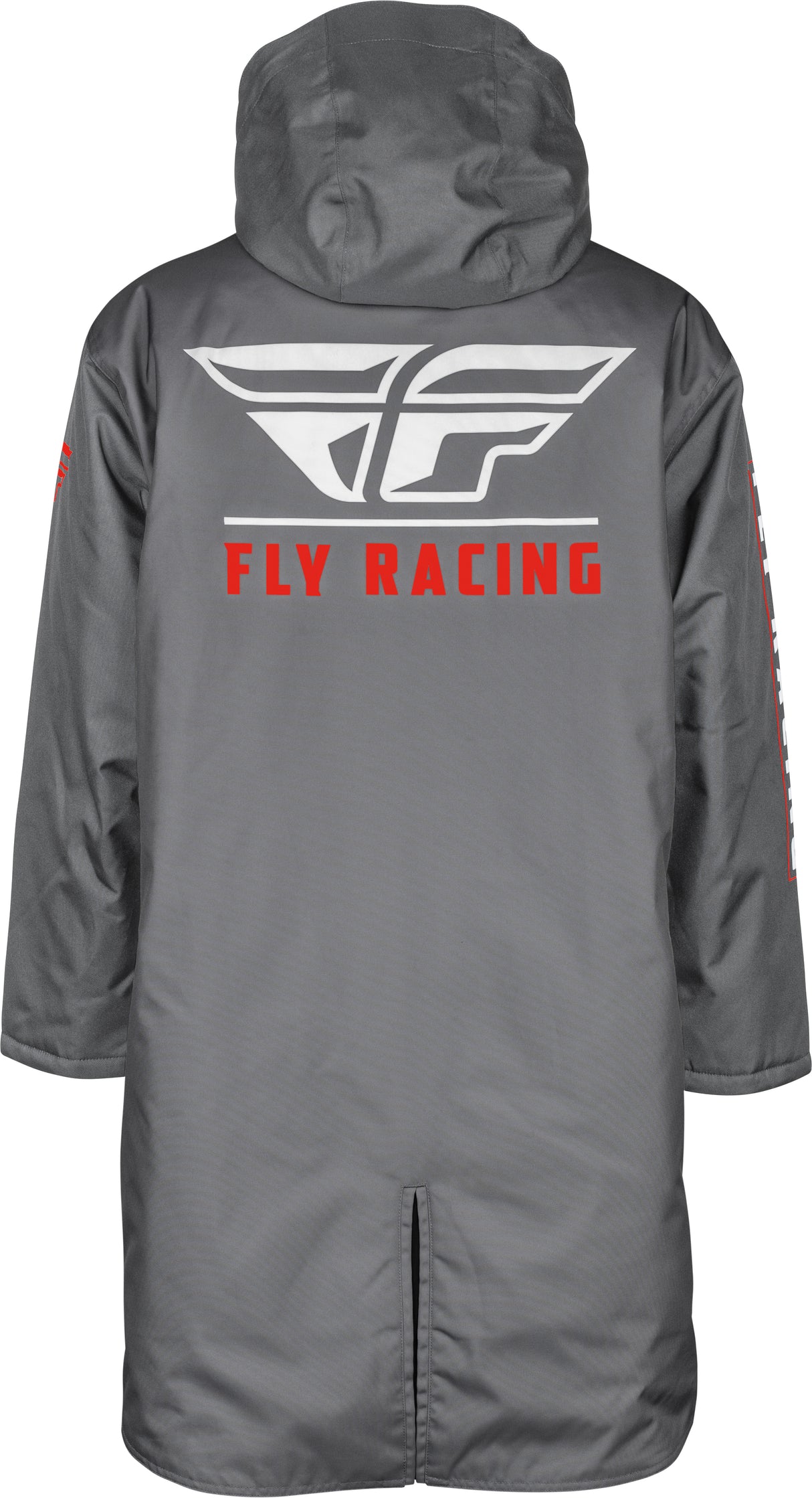 Fly Racing Pit Coat Grey/Red for Motocross and Off-Road Vehicles