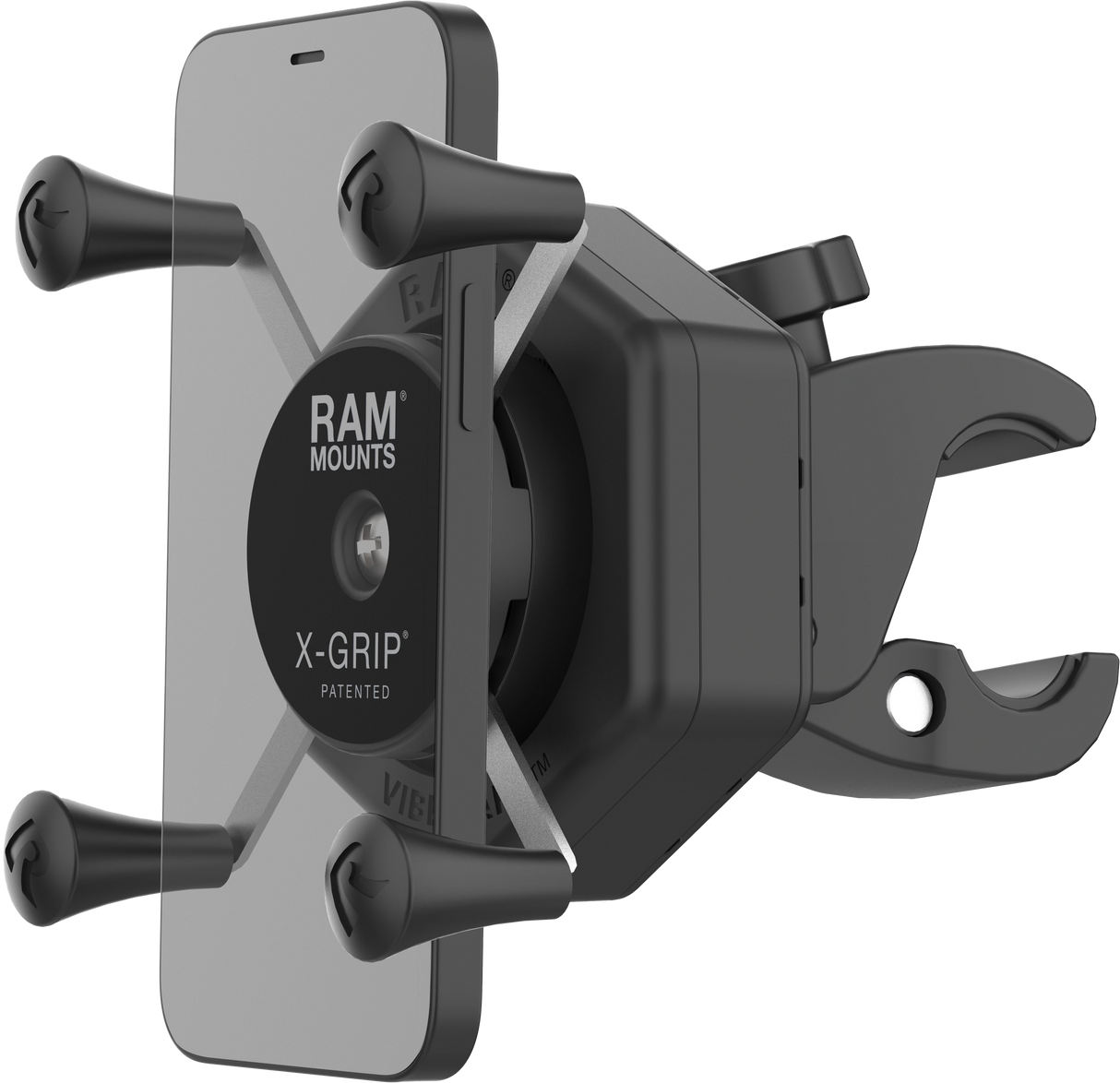 RAM X Grip Vibe Safe Phone Mount with Small Tough Claw for Toyota Tacoma and Ford F-150
