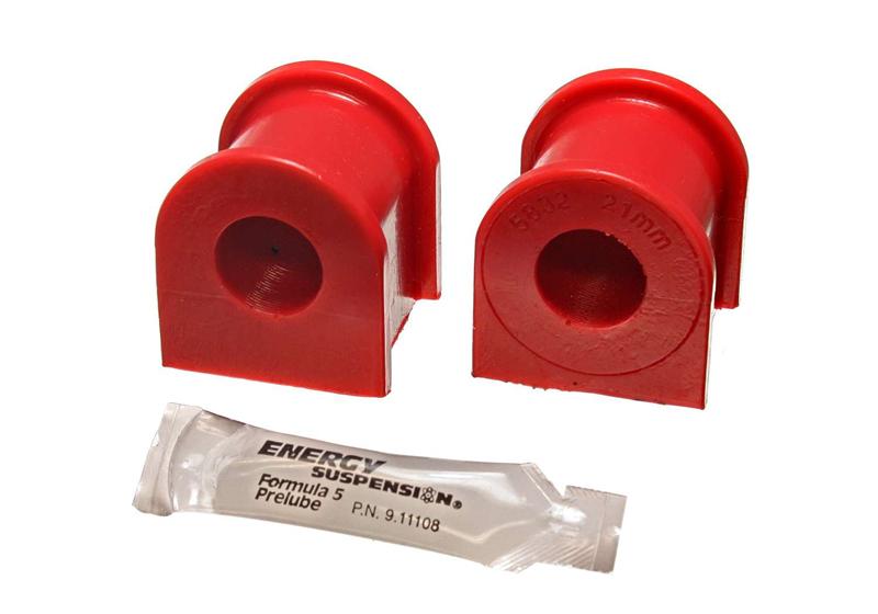 Energy Suspension 8.5131R Red 21mm Front Sway Bar Bushing Set for 2005-2007 Scion tC, Improves Handling and Performance