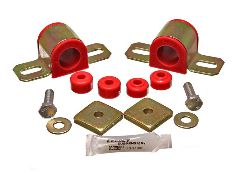 Energy Suspension 7.5114R Red 27mm Front Sway Bar Frame Bushings and End Links for Nissan 240SX (1995-1998)