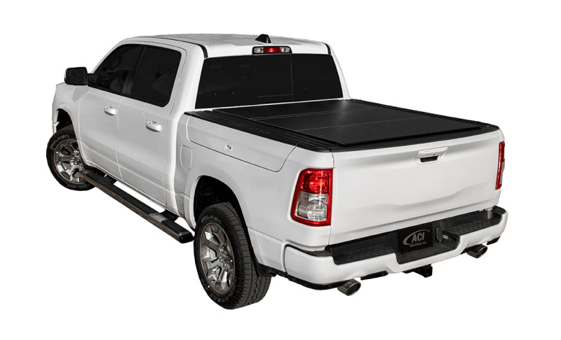 Access LOMAX Tri-Fold Hard Tonneau Cover for 2019-2020 Ram 1500 5' 7" Bed with RamBox - Black