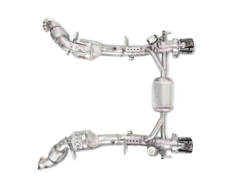 Akrapovic Slip-On Line Exhaust for Ferrari 488 GTB & Spider (Titanium with Carbon Tips) - Part MTP-FE488H