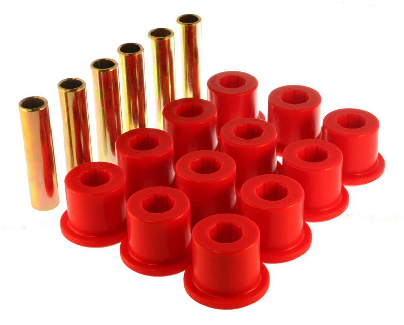 Energy Suspension GM 2 & 4X Rear Spring Bushing Set - Red for 1980-1987 GMC Jimmy (Part #3.2106R)