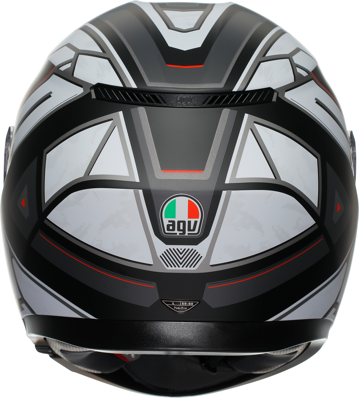 AGV K3 Helmet Rivia Matte Black/White - Large | Compatible with Sport, Touring, and Commuter Motorcycles