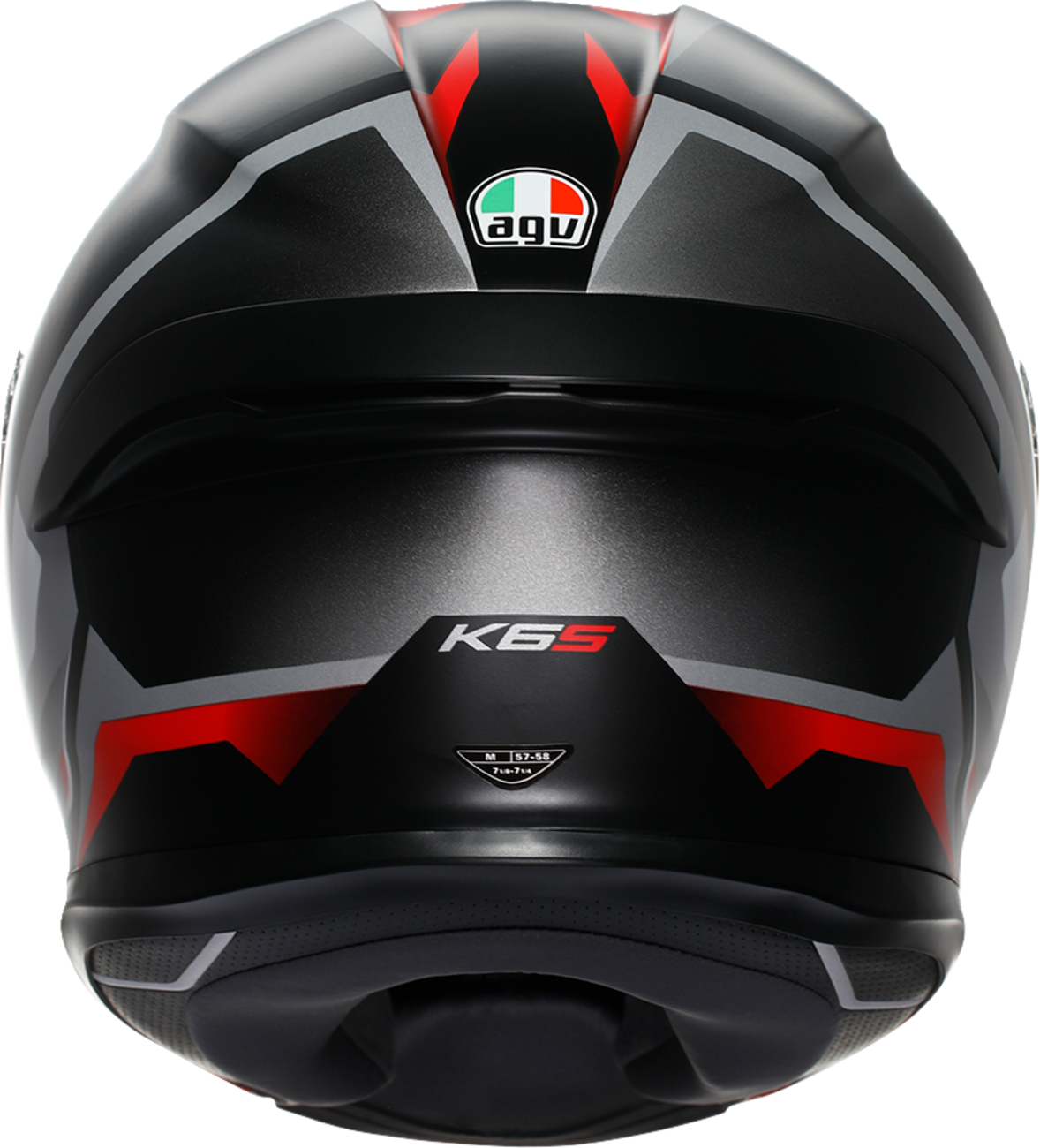 AGV K6 S Helmet - Karve Matte Black/White/Red - 2XL | Motorcycle Helmet for Sport and Touring