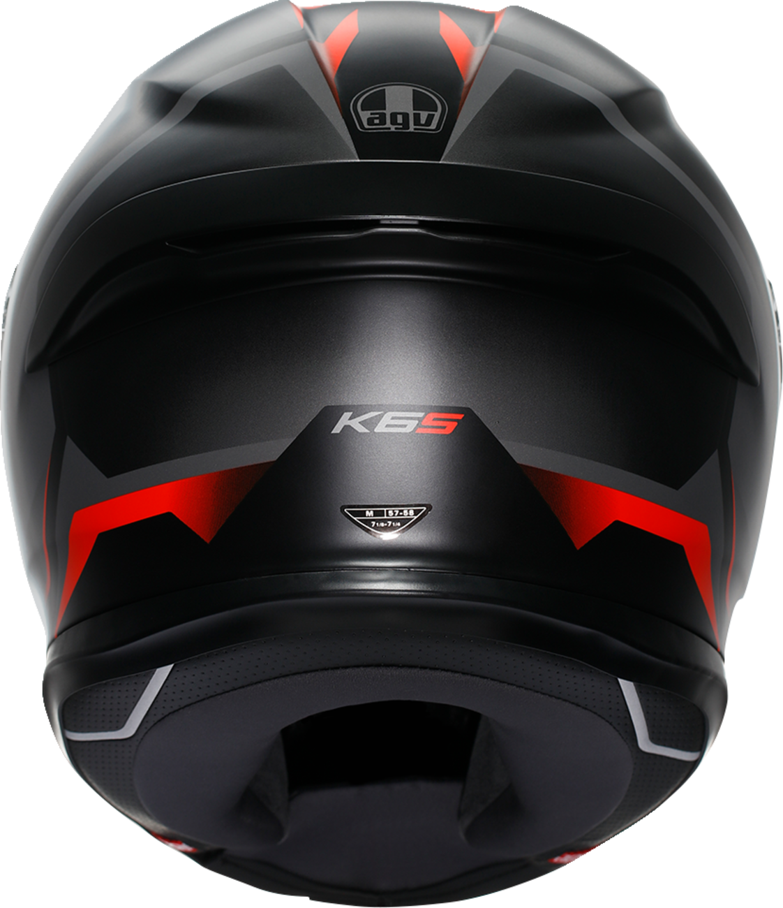 AGV K6 S Karve Matte Black/Gray/Red Helmet - XL | Designed for Sport and Touring Riders