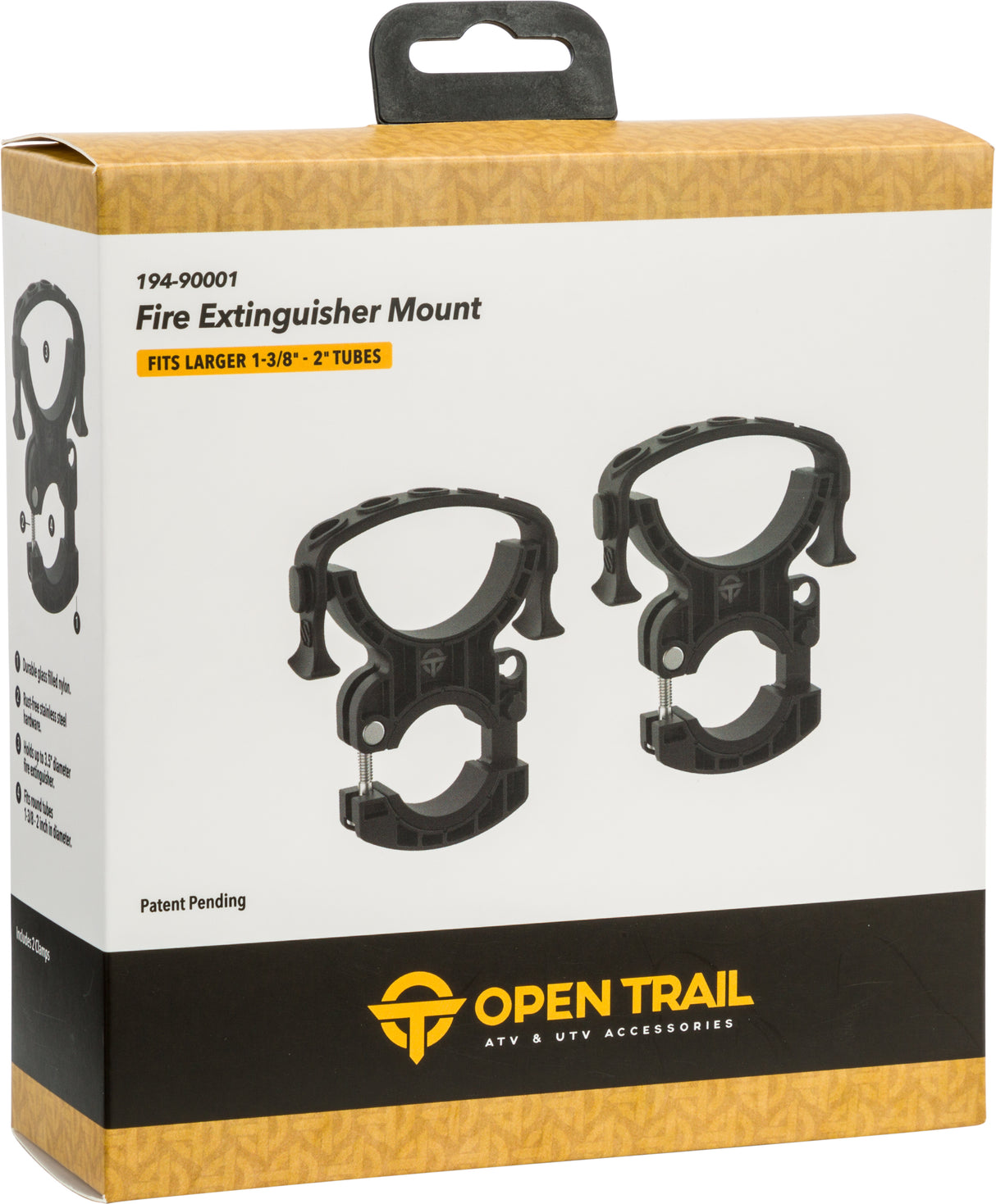 Open Trail PSUFE Fire Extinguisher Mount 2 Pack for UTV and ATV