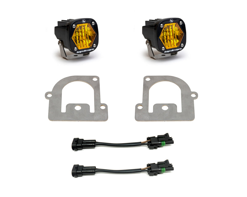 Baja Designs 21+ Ford Bronco Sport S1 WC Amber LED Fog Pocket Light Kit