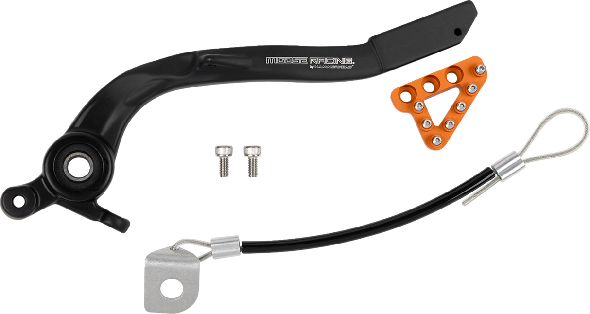 Moose Offroad Brake Pedal with Adjustable Tips - Orange, Part Number 82-0567-21-40 for ATV & UTV Vehicles