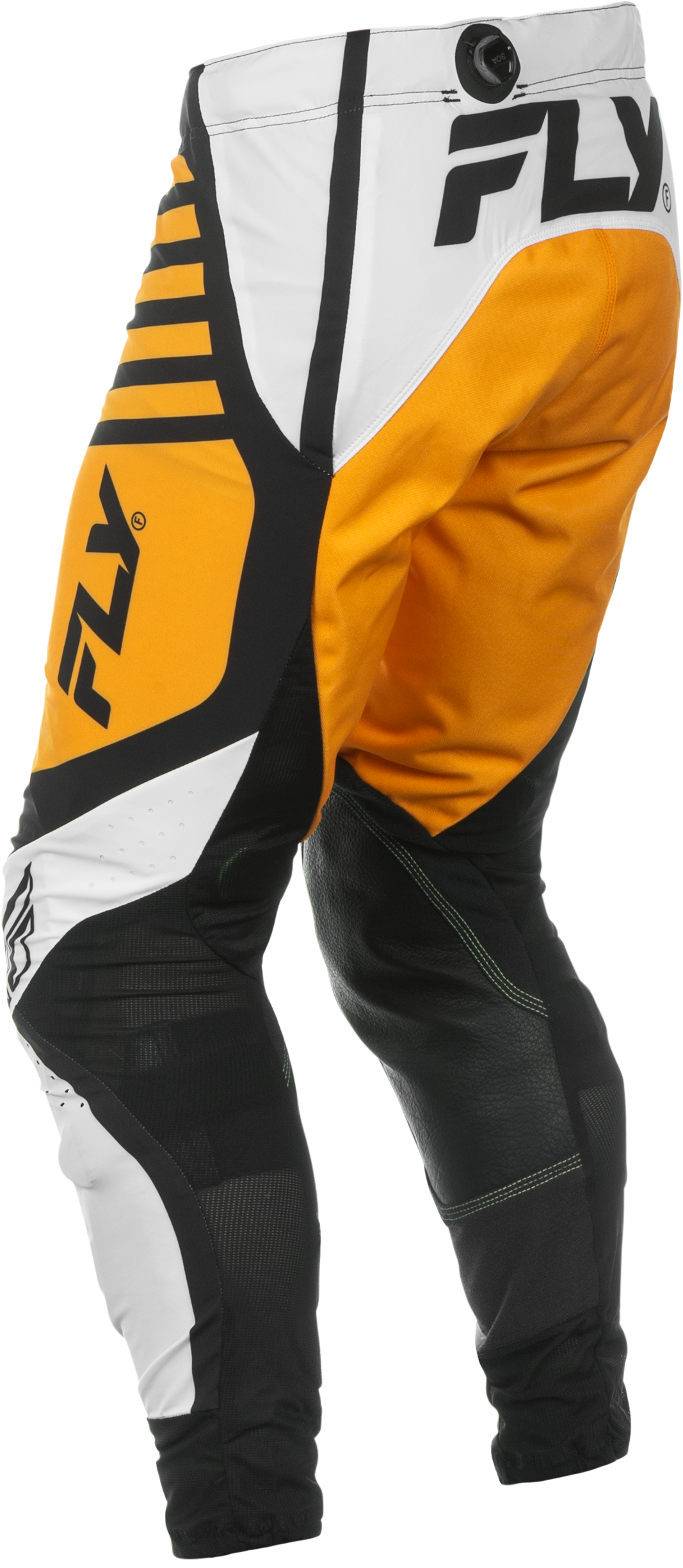 Fly Racing Lite Pants White/Black/Mustard Size 30 – Motocross Riding Gear for Youth and Adults