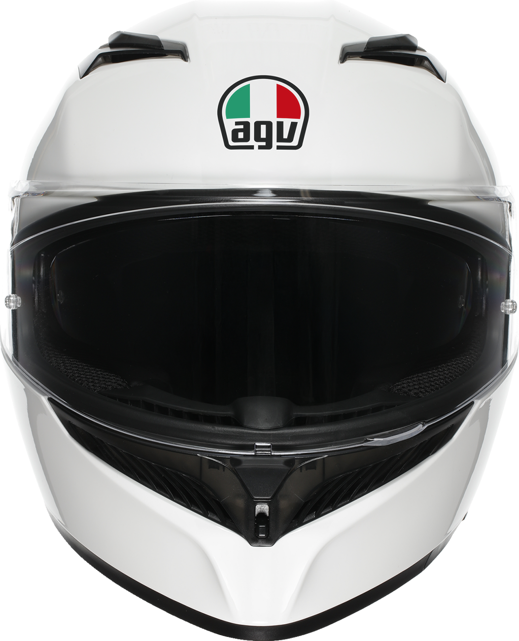 AGV K3 Helmet Mono White XS - Motorcycle Helmet with Pinlock® Lens and Ventilation for Sport and Touring Bikes