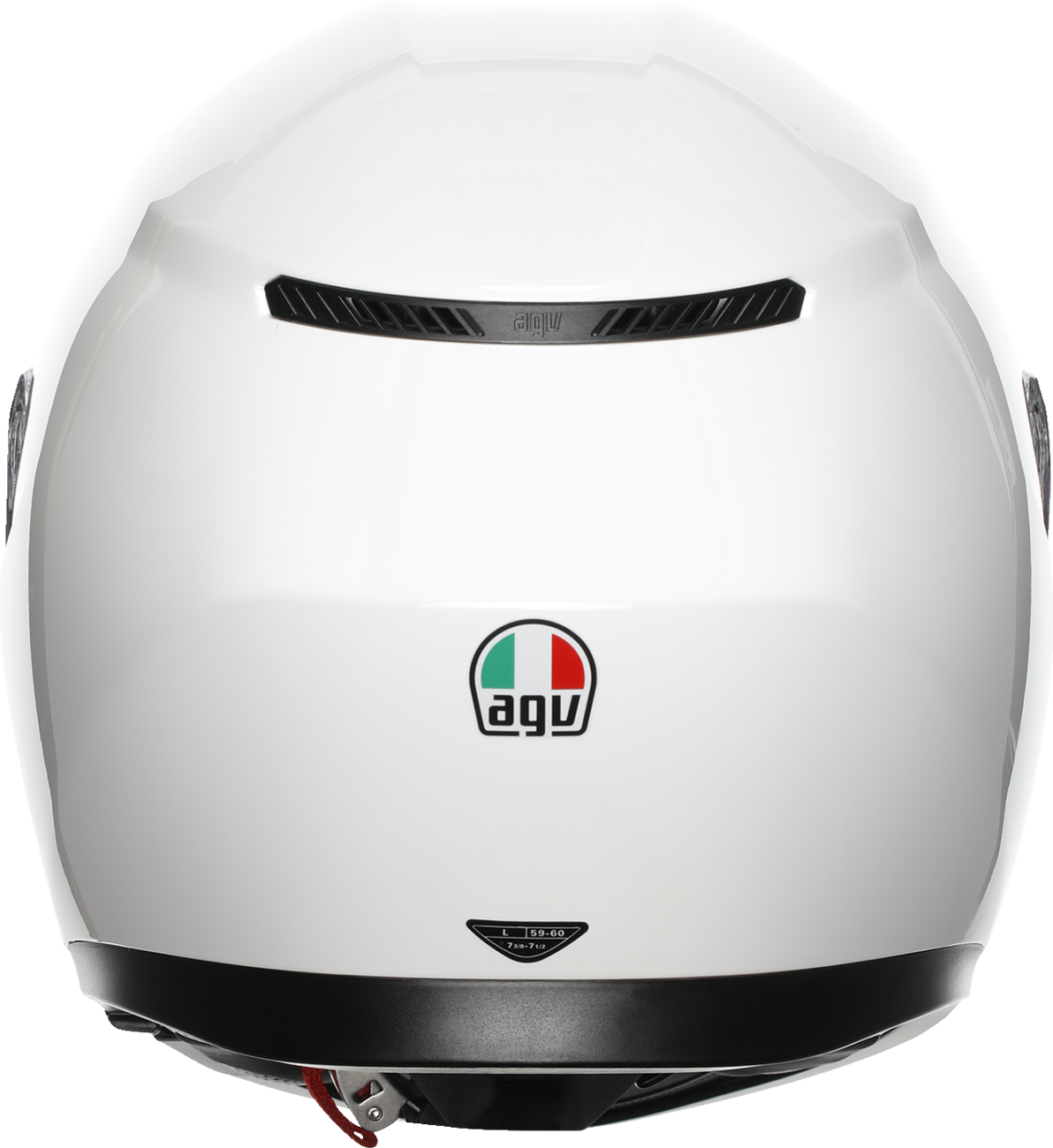 AGV K3 Mono Helmet - White, Small - Designed for Sport and Touring with Enhanced Ventilation and Aerodynamics