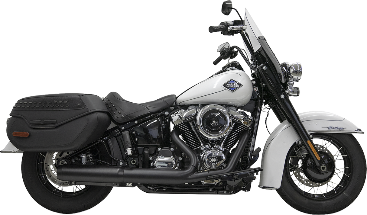 BASSANI XHAUST 4" Slip-On Muffler with 2-1/2" x 10" Baffle Core - Black - 49-State 1S38FB