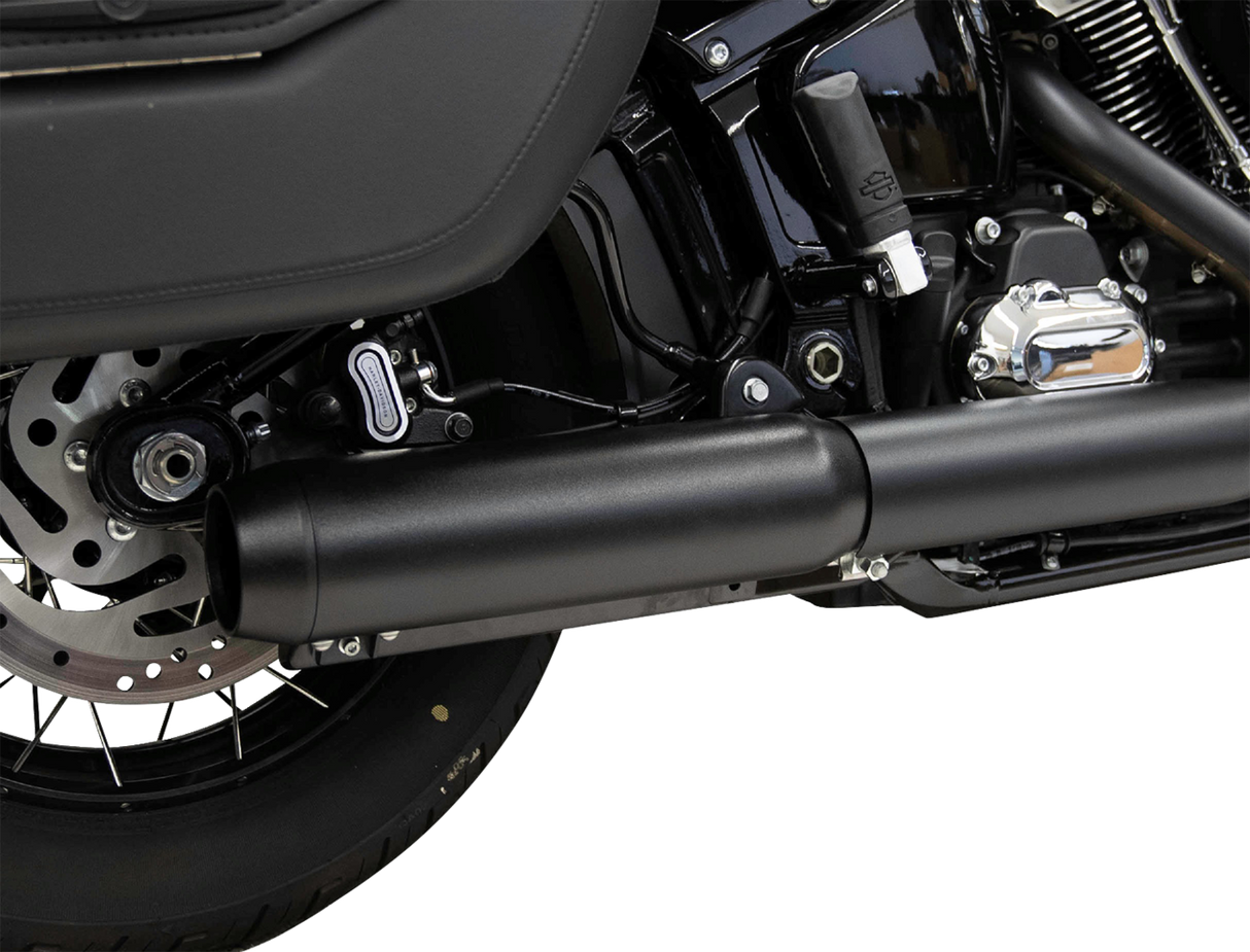 BASSANI XHAUST 4" Slip-On Muffler with 2-1/2" x 10" Baffle Core - Black - 49-State 1S38FB