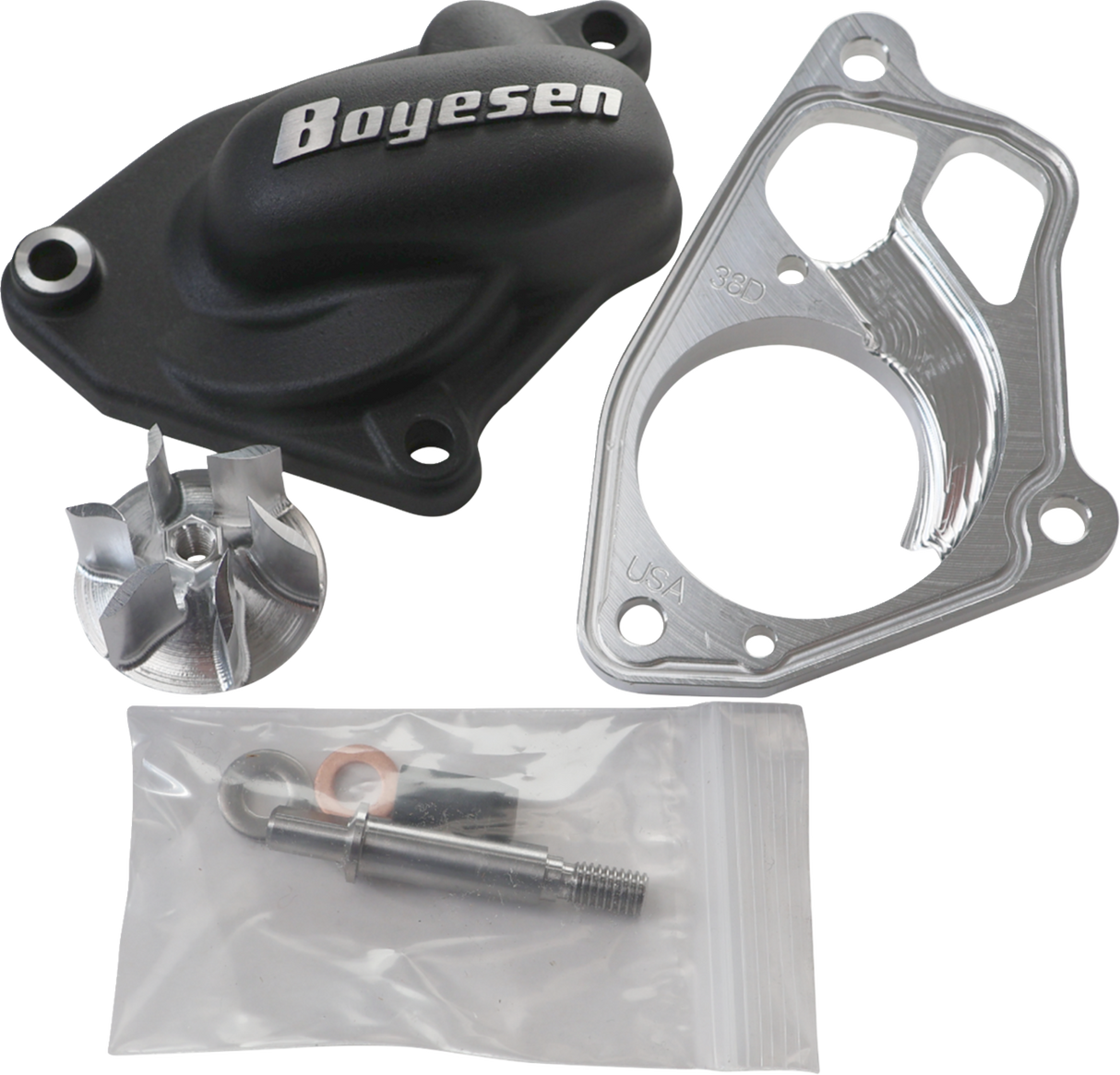 BOYESEN Yamaha WPK-38DB Water Pump Kit with Nautilus-Style Impeller for Yamaha Outboard Engines