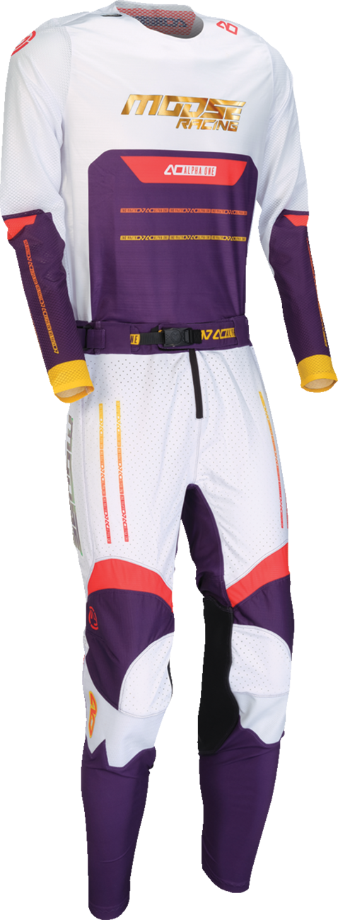 MOOSE OFFROAD Alpha One Pants - Purple/Red - US 28 Slim 2901-12059