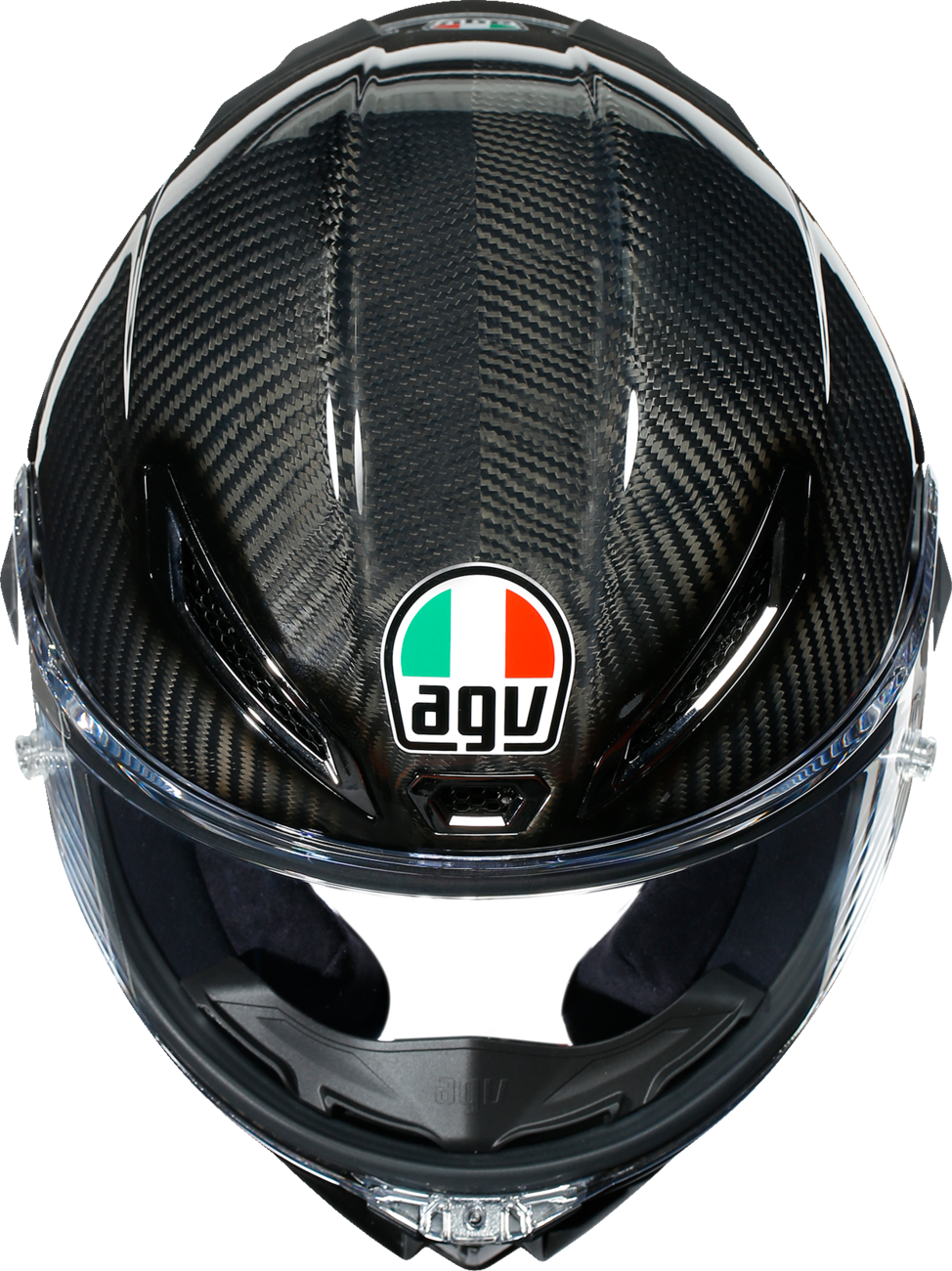 AGV Pista GP RR Helmet - Glossy Carbon for Motorcycle Racing - XS (Part Number 2118356002-008-XS)