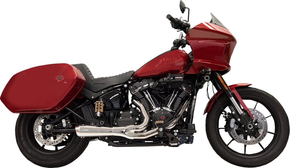 BASSANI XHAUST 2-into-1 Ripper Exhaust System with Megaphone Muffler - Short - Chrome - M8 Softail 1S79