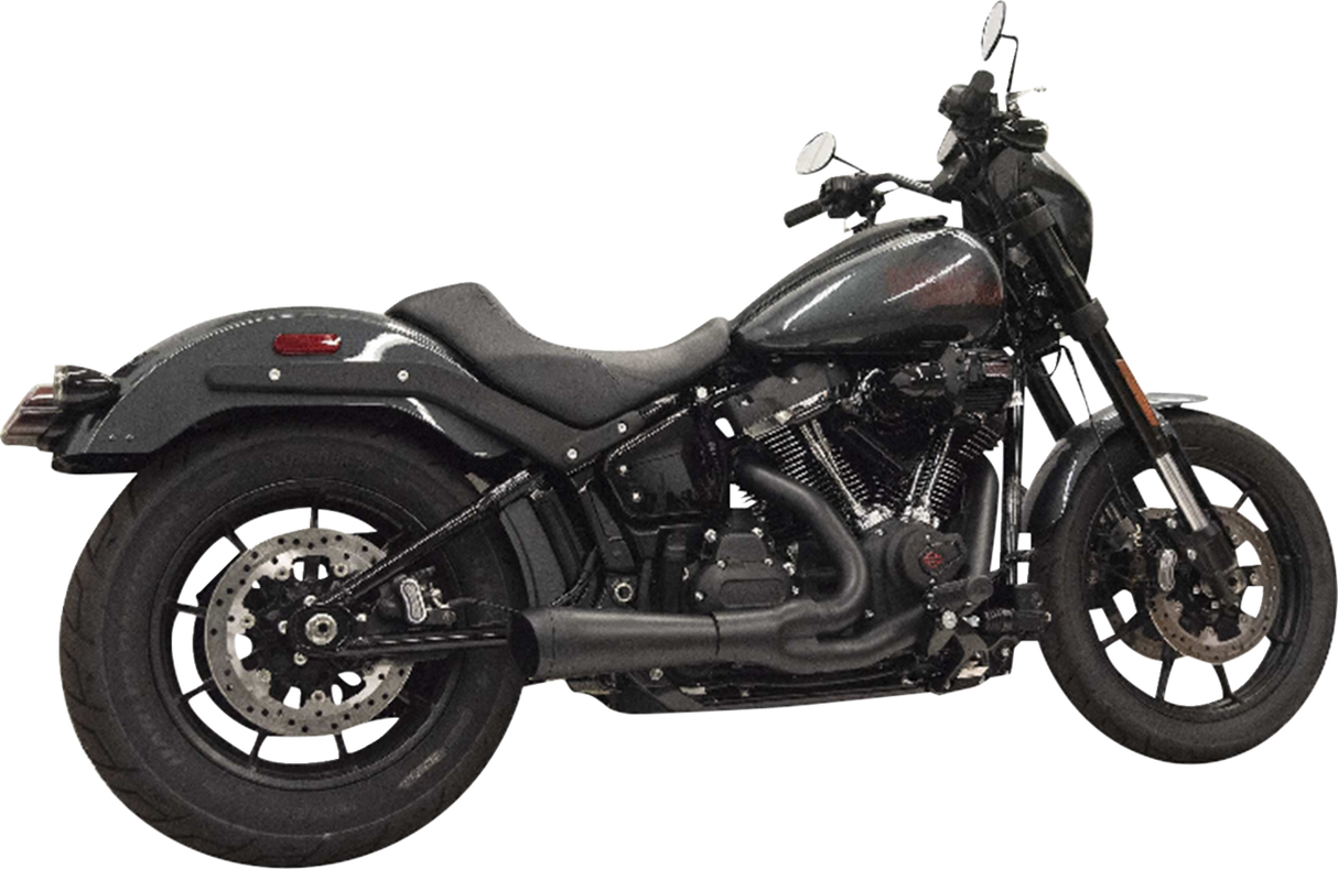 BASSANI XHAUST 2-into-1 Ripper Exhaust System with Megaphone Muffler - Short - Chrome - 49-State - M8 Softail 1S75E