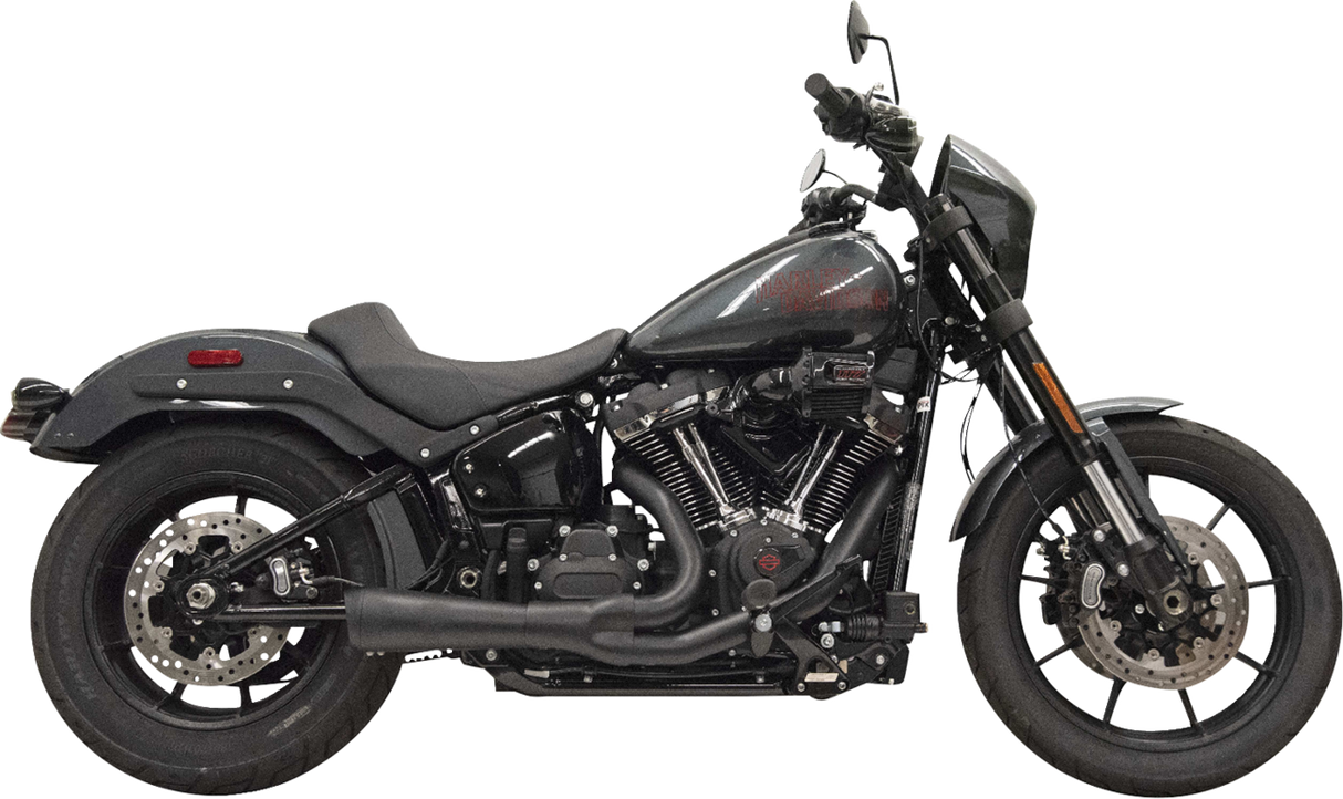 BASSANI XHAUST 2-into-1 Ripper Exhaust System with Megaphone Muffler - Short - Chrome - 49-State - M8 Softail 1S75E