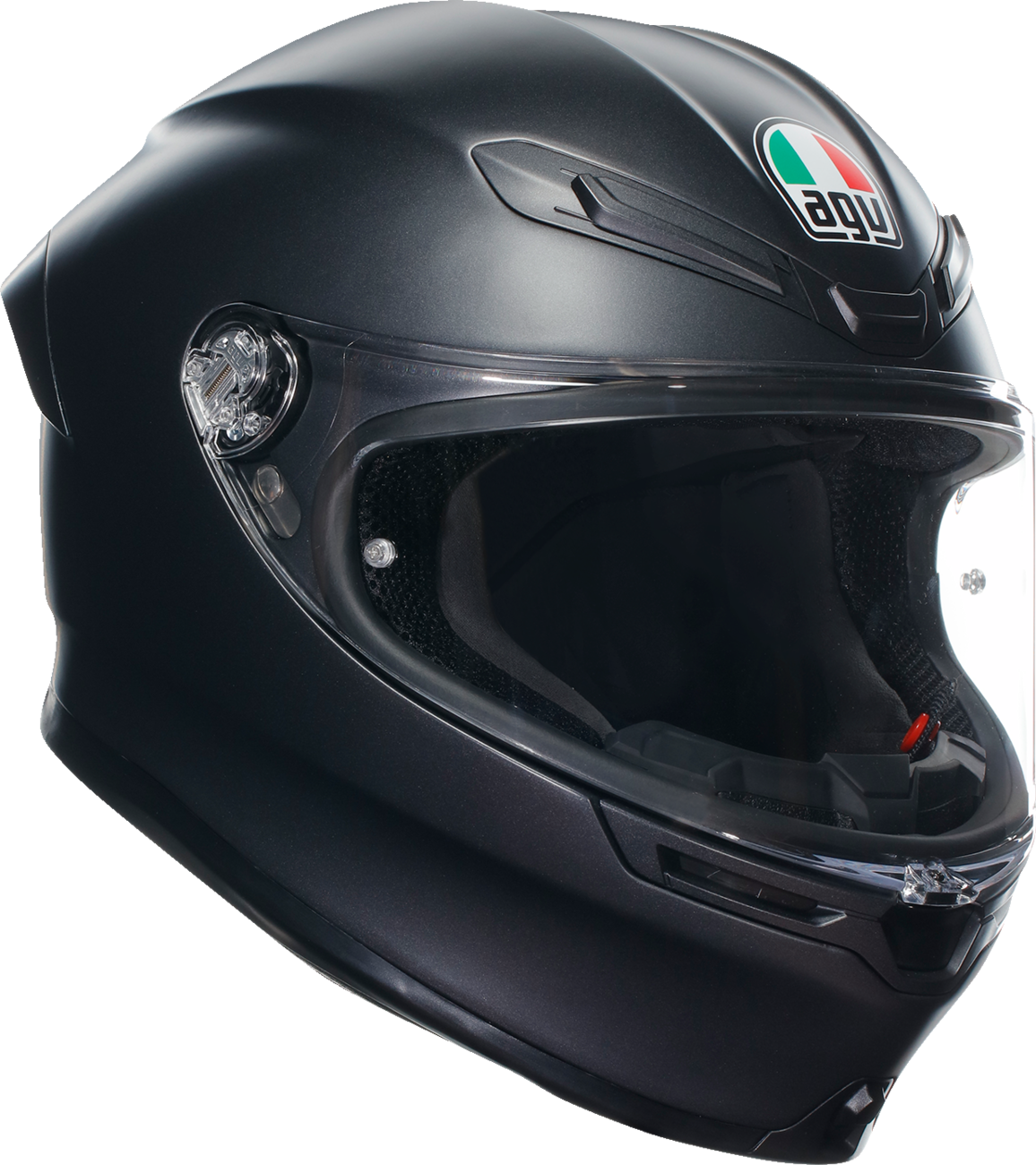 AGV K6 S Matte Black Motorcycle Helmet – Medium Fit with Advanced Ventilation and Safety Features for Sport and Street Riders