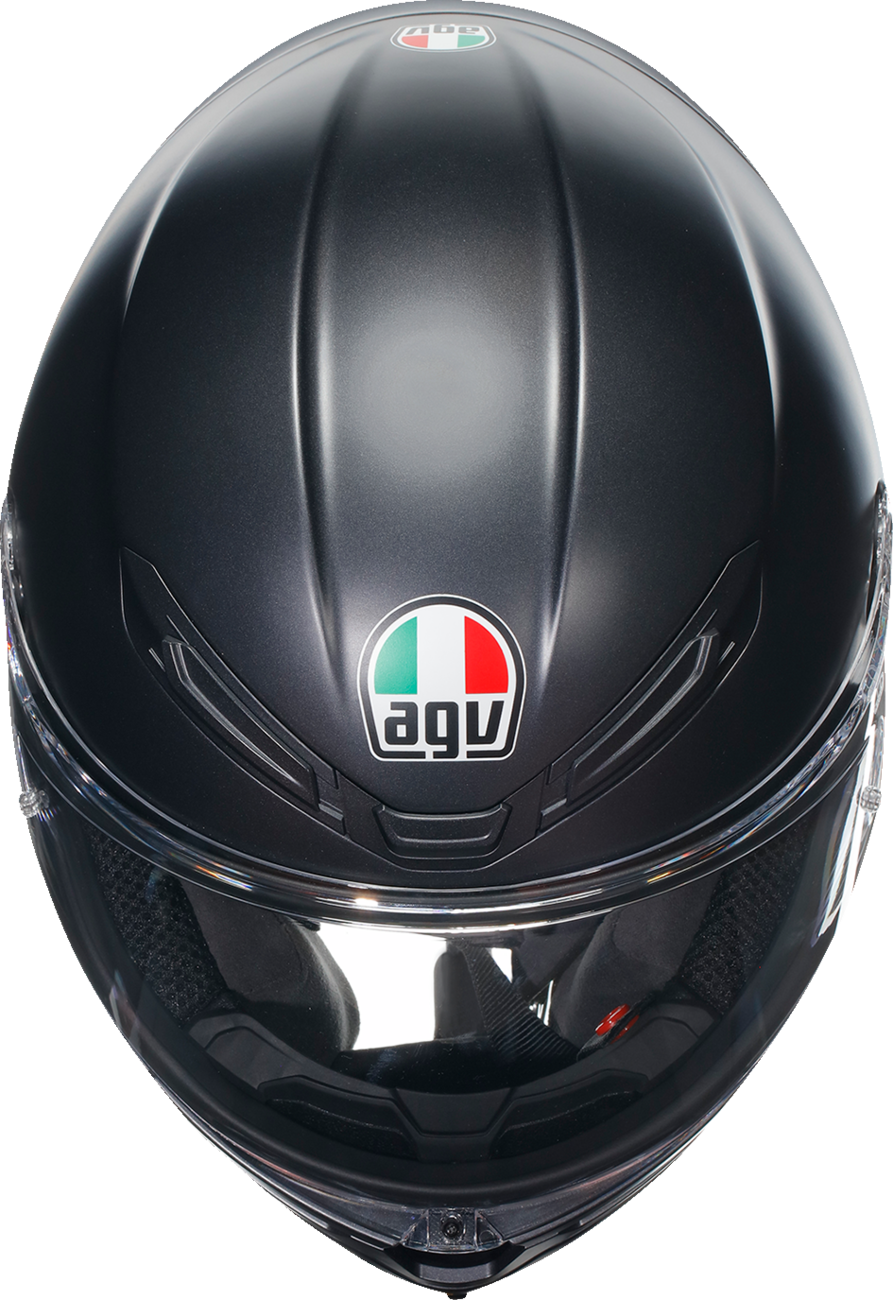 AGV K6 S Matte Black Motorcycle Helmet – Medium Fit with Advanced Ventilation and Safety Features for Sport and Street Riders