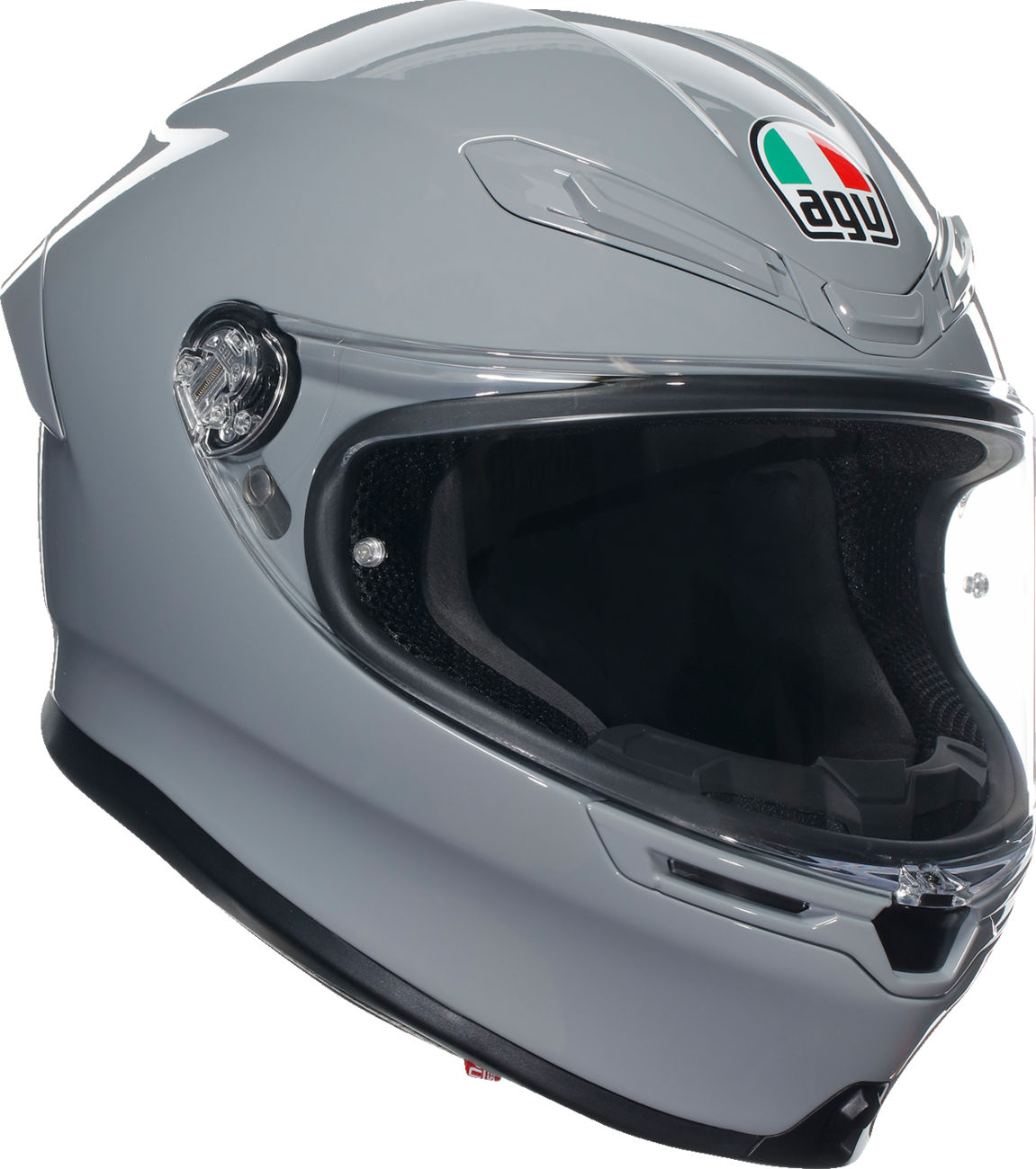 AGV K6 S Helmet in Nardo Gray for Motorcycle Riding – Medium (Part Number: 2118395016012M)