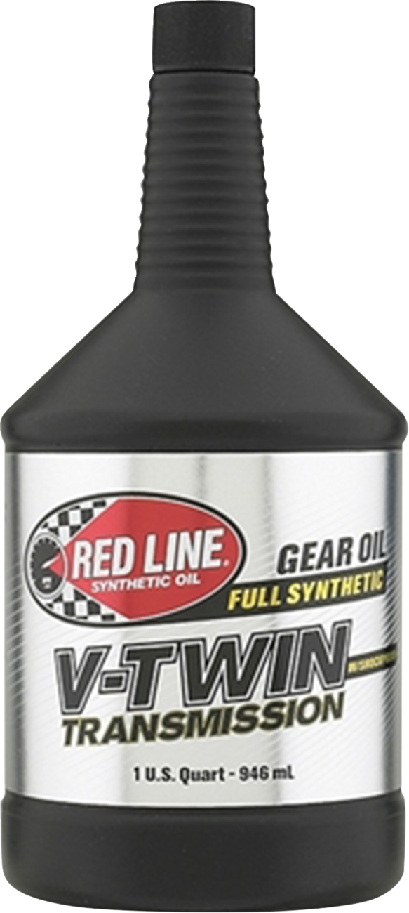 RED LINE SYNTHETIC OIL V-Twin Transmission Oil with Shockproof - 1 US quart 42804