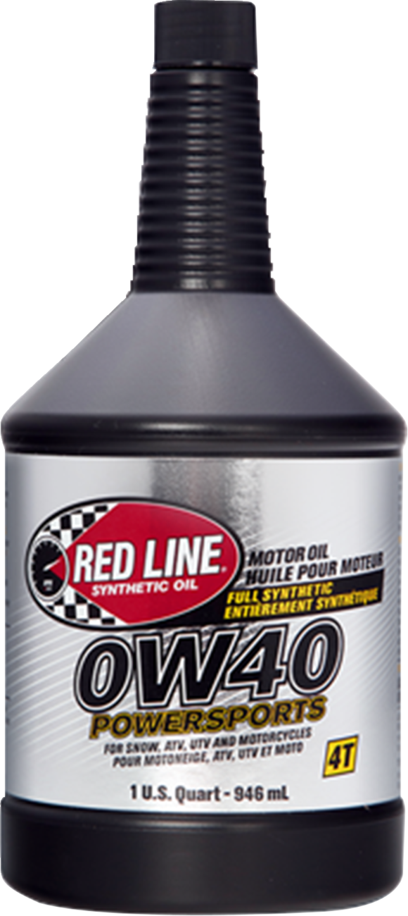 RED LINE SYNTHETIC OIL Synthetic Motor Oil - 0W40 - 1 US quart 42204
