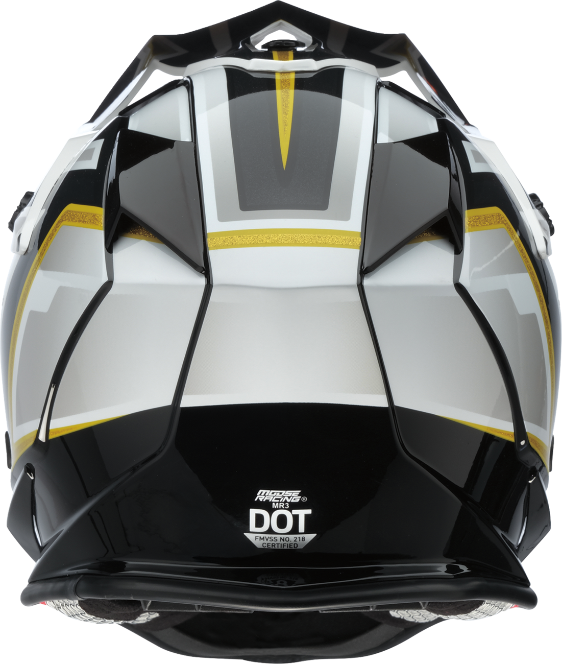 MOOSE OFFROAD MR3 Helmet - F.A.F. - White/Black/Gold - Small 0110-8928