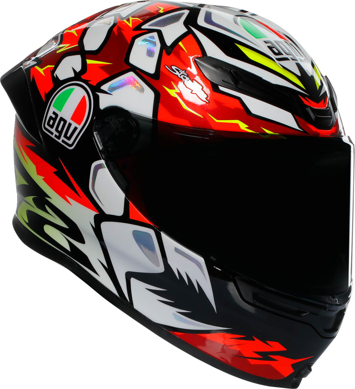 AGV K6 S Bezzecchi 2024 Helmet - XL - Carbon-Aramid Fiber Shell with Ventilation System for Motorcycle Riders