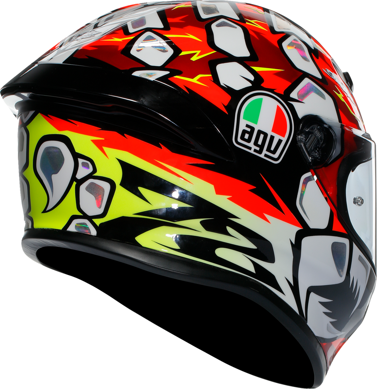 AGV K6 S Bezzecchi 2024 Helmet - XL - Carbon-Aramid Fiber Shell with Ventilation System for Motorcycle Riders