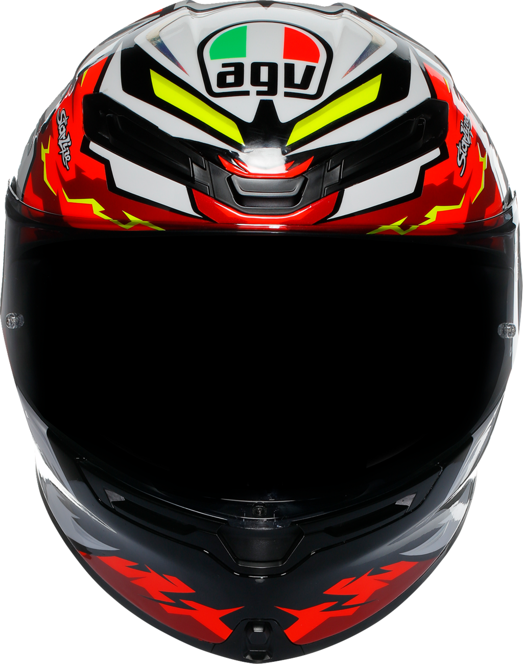 AGV K6 S Bezzecchi 2024 Motorcycle Helmet - Medium with Carbon-Aramid Shell, Ventilation, and Integrated Communication System for Sport and Street Riding