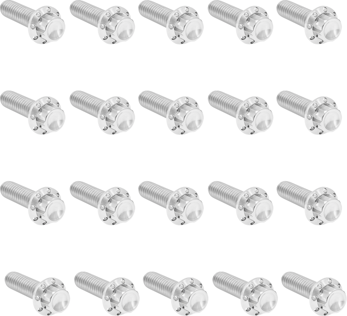 ARLEN NESS Bolt Kit - Rocker Box - 12-Point - Titanium - Polished 300-944