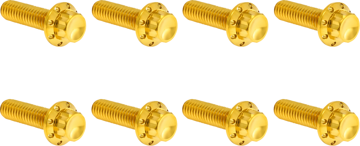 ARLEN NESS Bolt Kit - Trap Door - Titanium - 12-Point - M8 - Gold 300-711