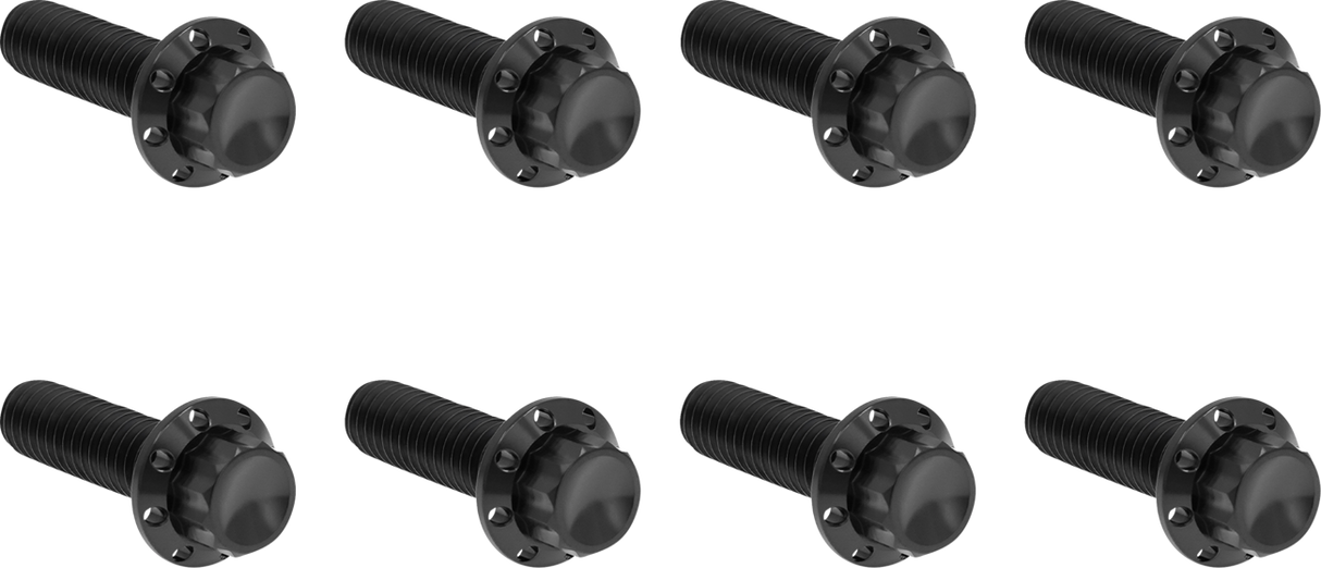 ARLEN NESS Bolt Kit - Trap Door - Titanium - 12-Point - M8 - Black 300-710