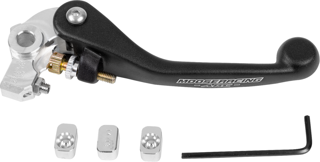 Moose Offroad ARC Power Brake Lever - Black for Jeep Wrangler JK, JL, Gladiator JT and Toyota Tacoma with Factory Master Cylinders (Part AC-MBR-601iM)