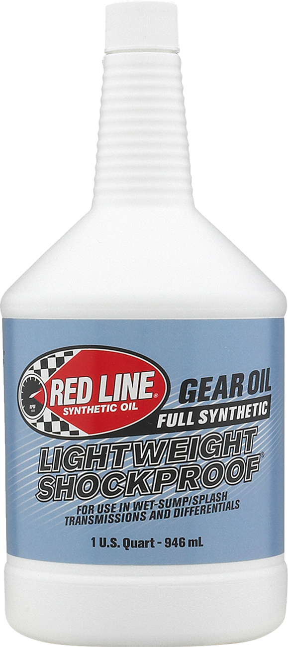 RED LINE SYNTHETIC OIL Lightweight Shockproof® Gear Oil - 1 US quart 58404