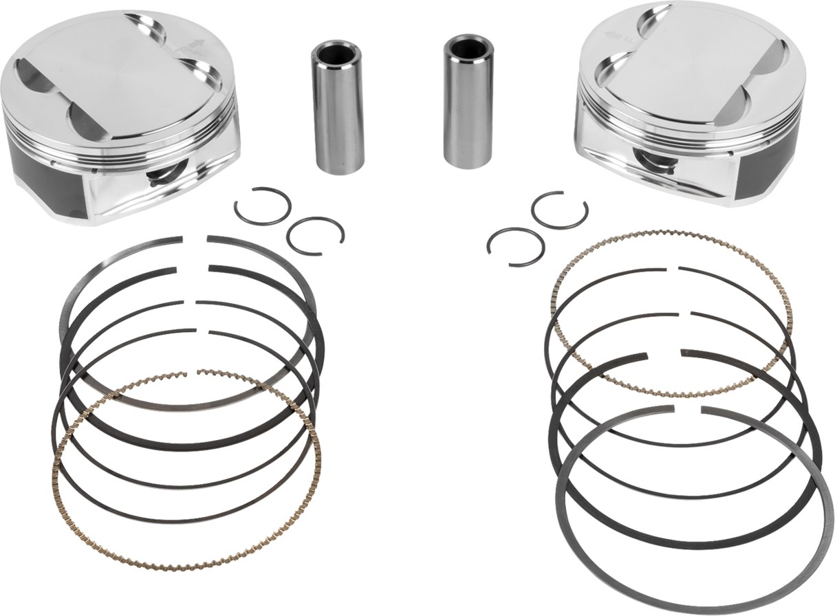 JE PISTONS Piston Kit - 4.250" Bore - 4.500" Stroke - 12.0:1 CR - 108" M8 398763