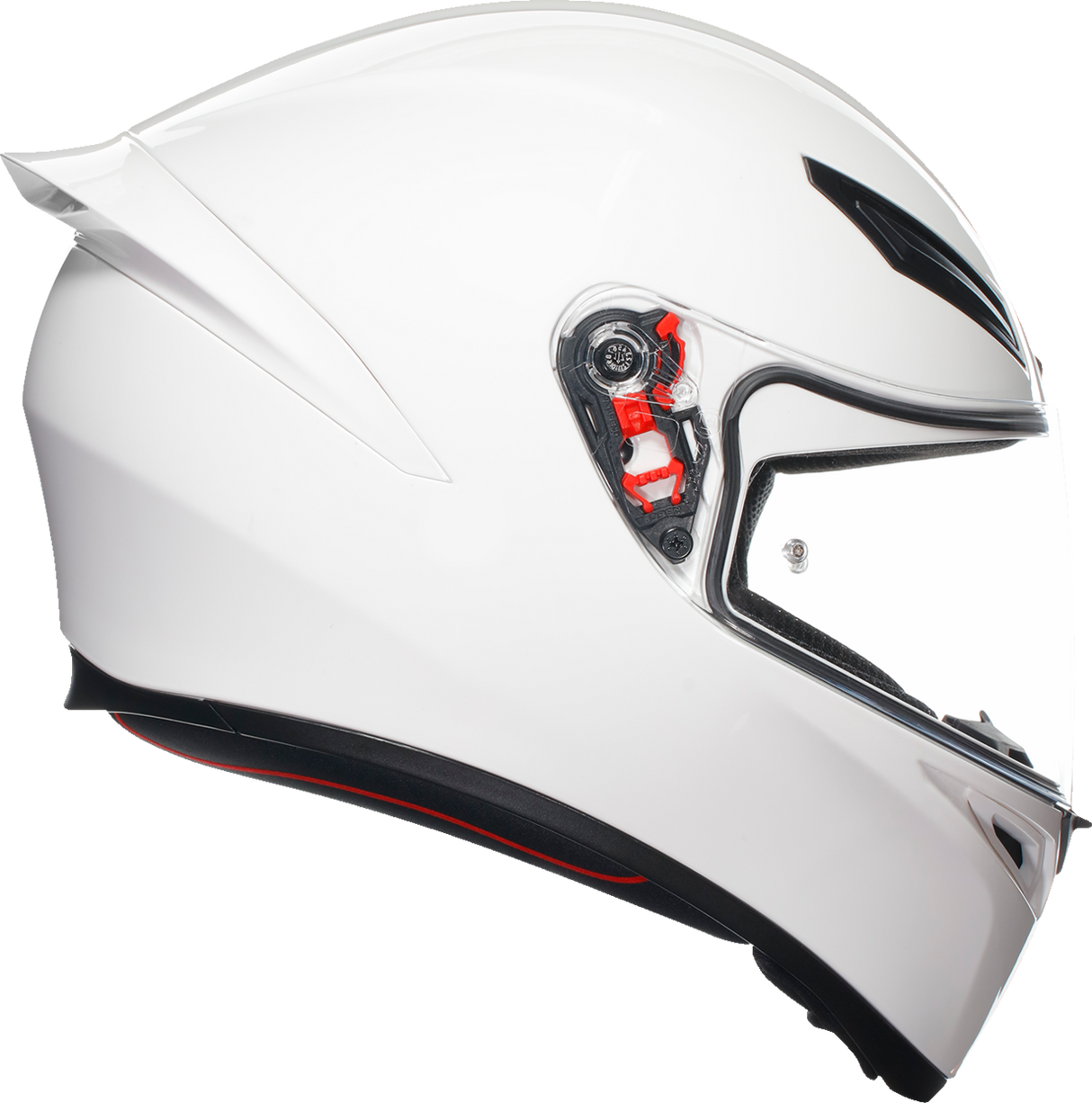 AGV K1 S Helmet - White for Motorcycle with 3/4 Shell, Adjustable Ventilation, and Clear Visor - Medium