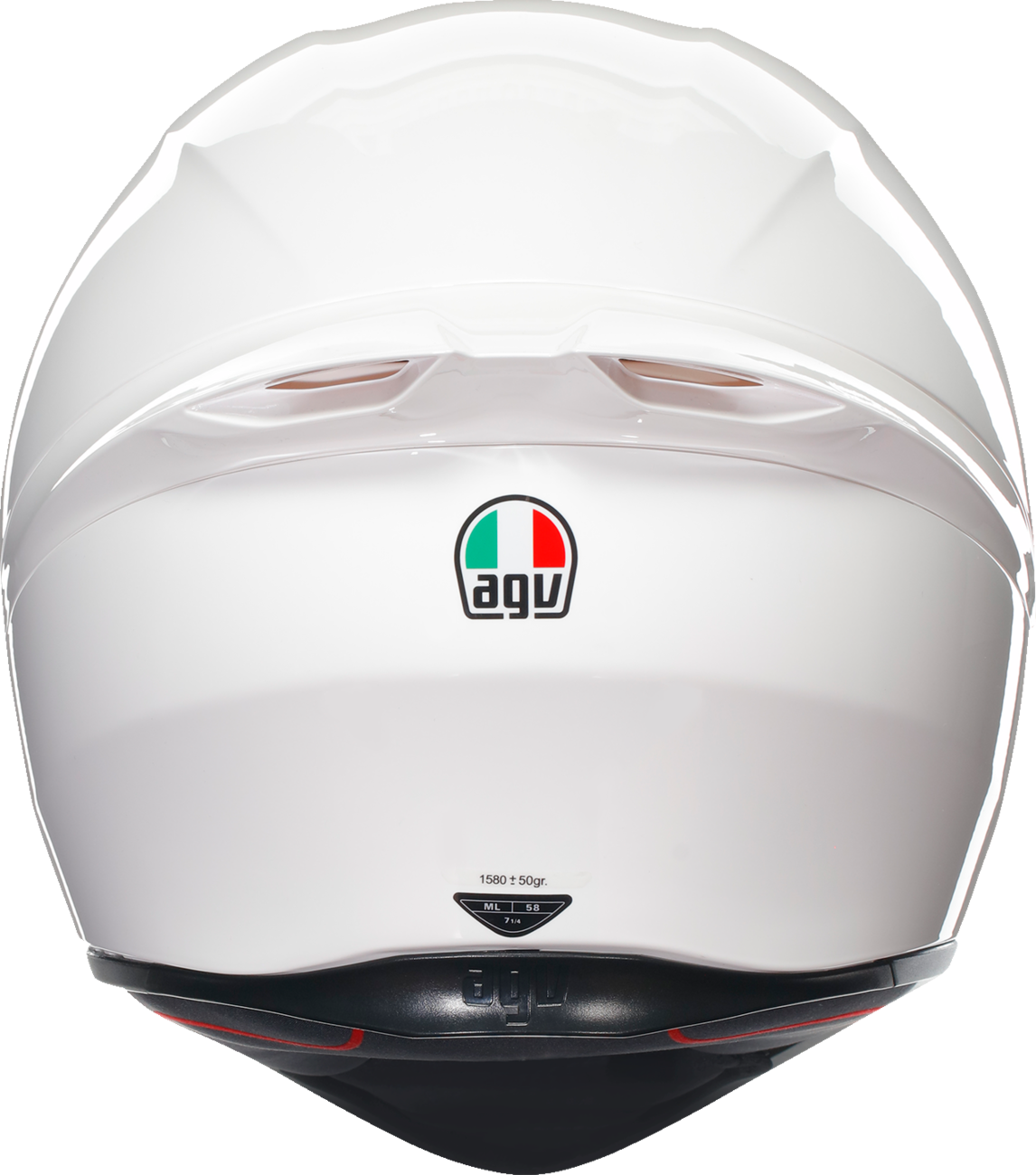 AGV K1 S Helmet - White for Motorcycle with 3/4 Shell, Adjustable Ventilation, and Clear Visor - Medium
