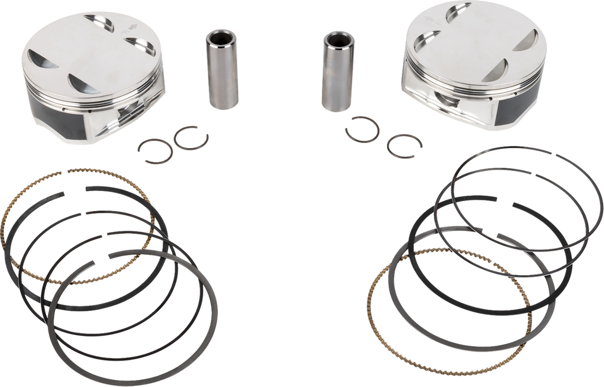 JE PISTONS Piston Kit - 4.075" Bore - 4.500" Stroke - 11.5:1 CR - 108" M8 398733