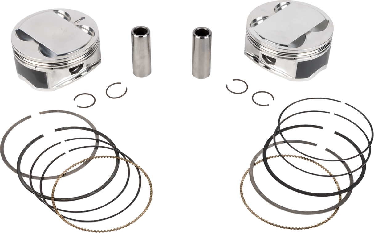 JE PISTONS Piston Kit - 4.250" Bore - 4.375" Stroke - 12.0:1 CR - 114" M8 398757
